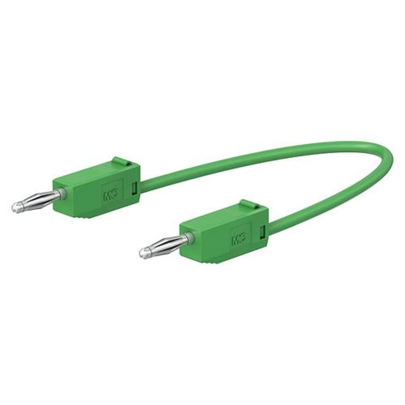 エスコ EA707NC-305 φ2mm/75mmテストリード(スタック接続/緑) 1個(ご注文単位1個)【直送品】