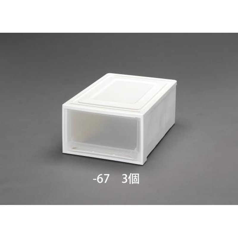 エスコ EA506L-67 390x530x300mm引出し式収納ケース(3個) 1個(ご注文単位1個)【直送品】