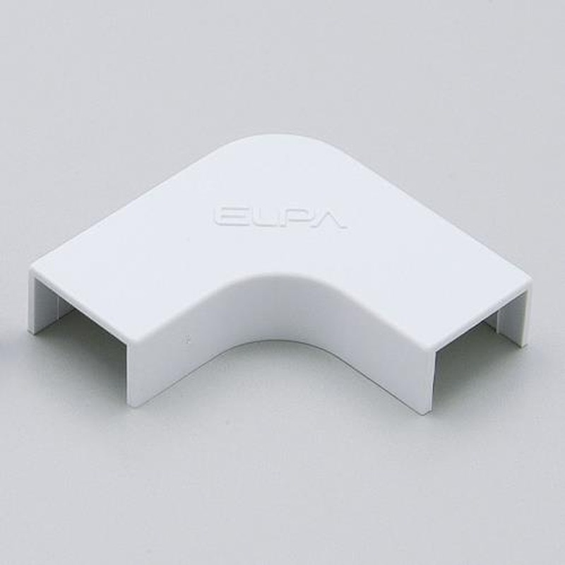 エスコ EA947JD-2 21mmモール用マガリ(白/10個) 1個(ご注文単位1個)【直送品】