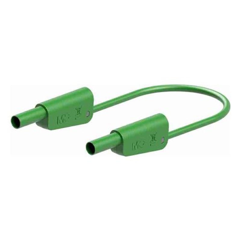 エスコ EA707NC-595 φ4mm/500mmテストリード(スタック接続/緑) 1個(ご注文単位1個)【直送品】