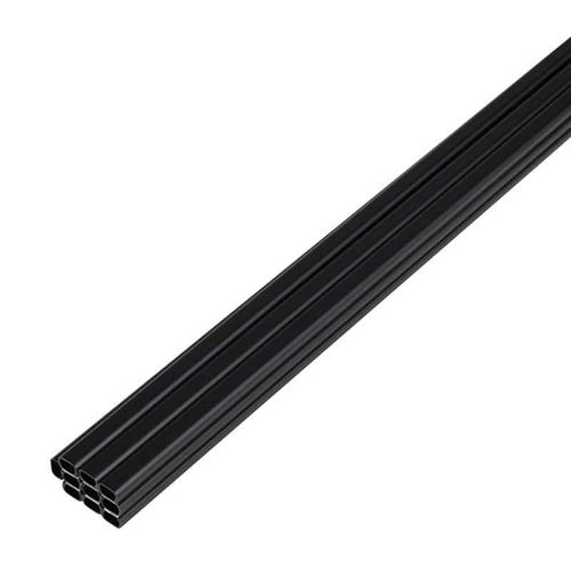 エスコ EA947JC-17 16mmx1.0mテープ付モール(プラスチック/黒/10本) 1個(ご注文単位1個)【直送品】