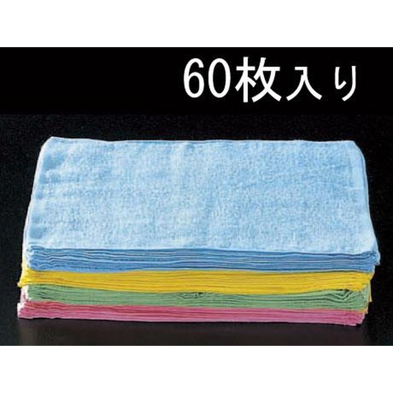 エスコ EA929CB 400x290mm/80匁B級タオル(60枚) 1個（ご注文単位1個）【直送品】