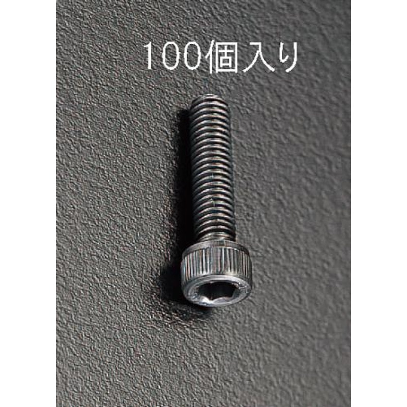 エスコ EA949DE-2 M3x12mm六角穴付ボルト(100個) 1個（ご注文単位1個）【直送品】