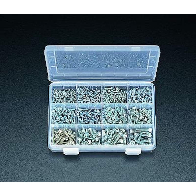 エスコ EA949DF M3-M6六角穴付ボルトセット(ユニクロ) 1個（ご注文単位1個）【直送品】