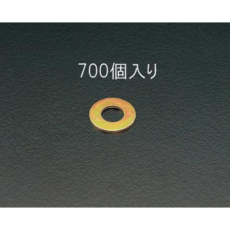 エスコ EA949WH-4 M4平ワッシャー(700個) 1個（ご注文単位1個）【直送品】