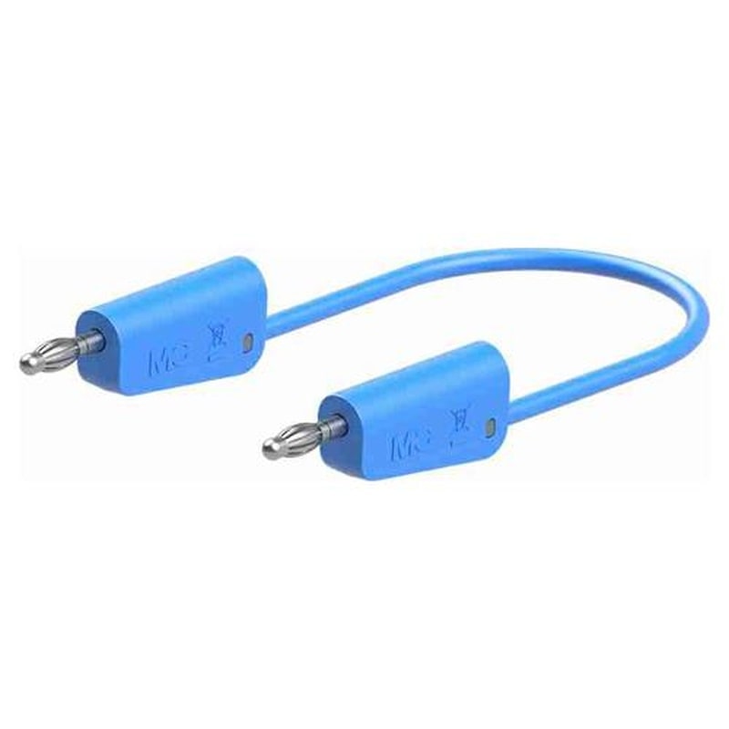 エスコ EA707NC-513 φ4mmx2000mmテストリード(スタック接続/青) 1個（ご注文単位1個）【直送品】
