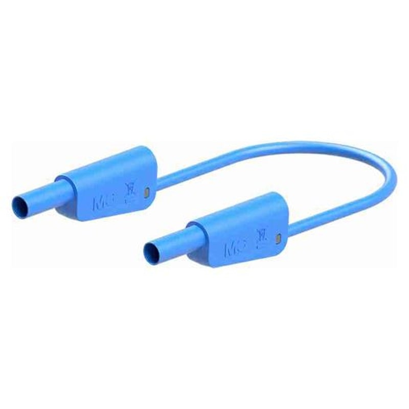 エスコ EA707NC-533 φ4mm/500mmテストリード(スタック接続/青) 1個(ご注文単位1個)【直送品】