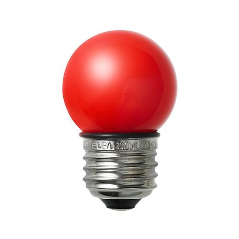 エスコ EA758ZM-205 AC100V/1.4W/E26電球(LED/防水/赤) 1個(ご注文単位1個)【直送品】