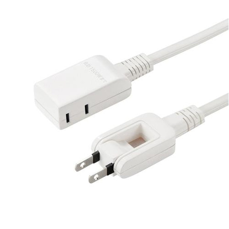 エスコ EA815GM-411 125V/15Ax0.2mモバイルタップ(2口/2P) 1個(ご注文単位1個)【直送品】