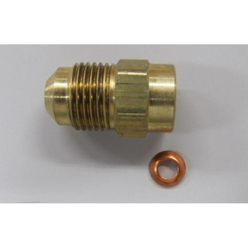 エスコ EA443D-23 F1/4”xF3/8”フレアーアダプター(雌/雄) 1個(ご注文単位1個)【直送品】