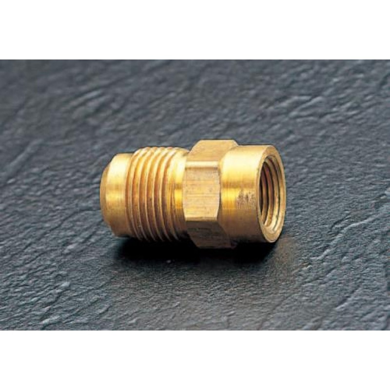 エスコ EA443M-23 NPT1/4”xF3/8”ハーフユニオン(NPT-Flare) 1個（ご注文単位1個）【直送品】