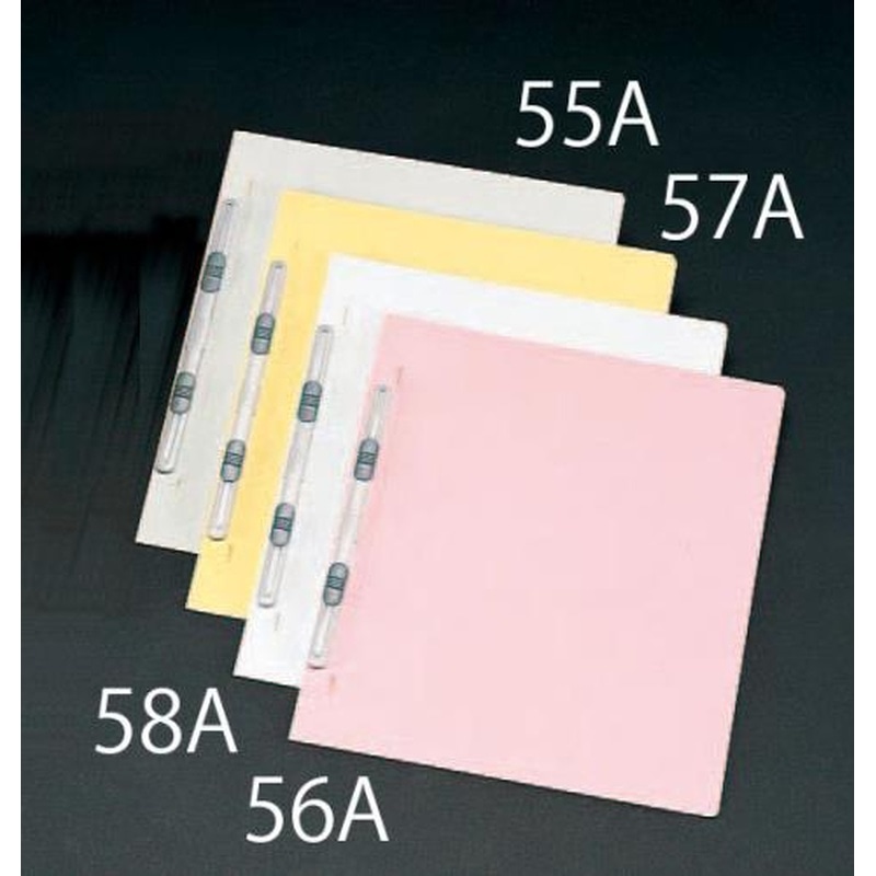エスコ EA762CD-55A A4フラットファイル(灰/10冊) 1個（ご注文単位1個）【直送品】