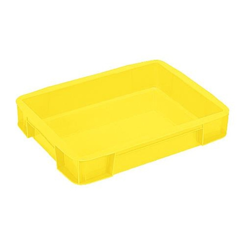 エスコ EA506AF-213 469x369x76mm/9.2Lコンテナ(イエロー) 1個(ご注文単位1個)【直送品】