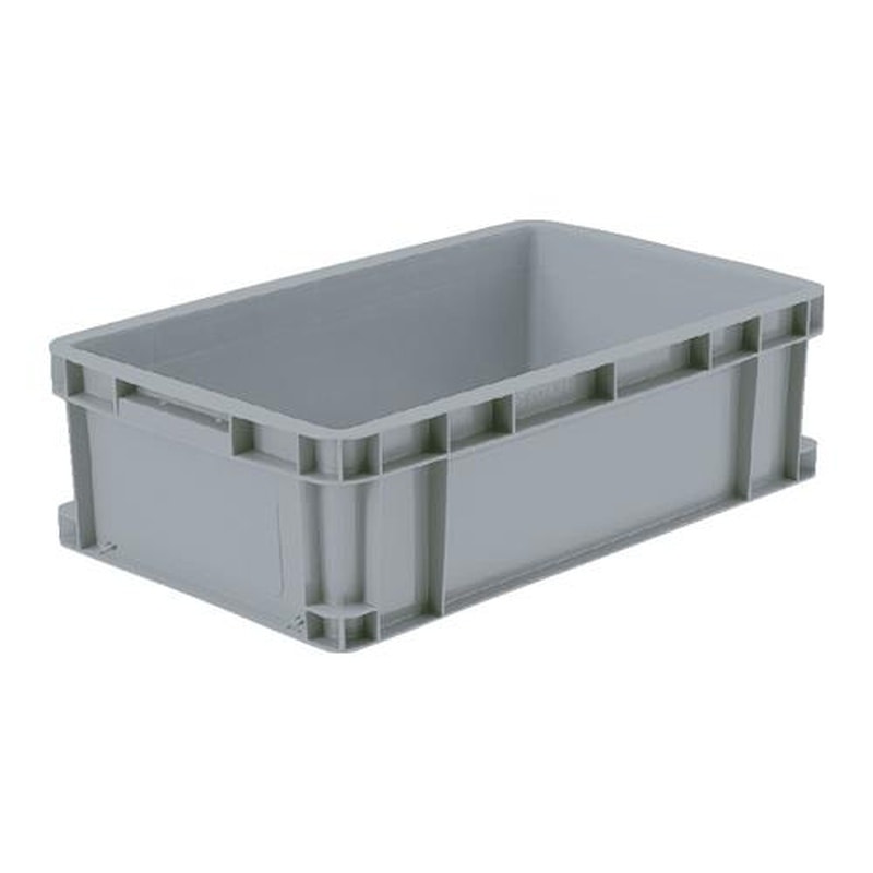 エスコ EA506AF-245 620x380x185mm/33.1Lコンテナ(グレー) 1個(ご注文単位1個)【直送品】