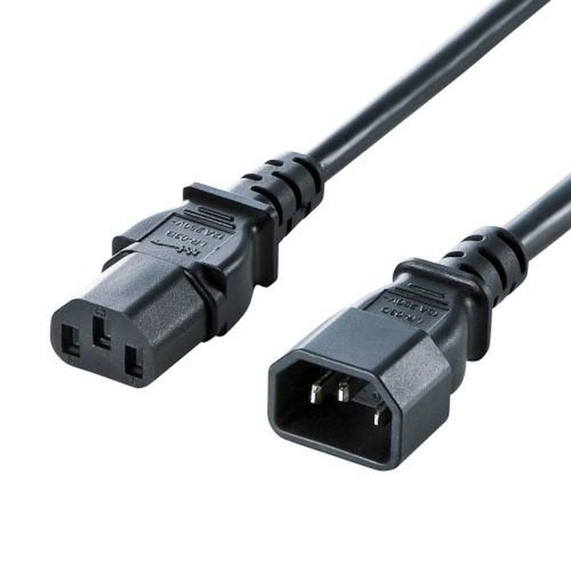 エスコ EA764CD-49 250V/12Ax5m電源コード(サーバー電源-PC接続) 1個(ご注文単位1個)【直送品】