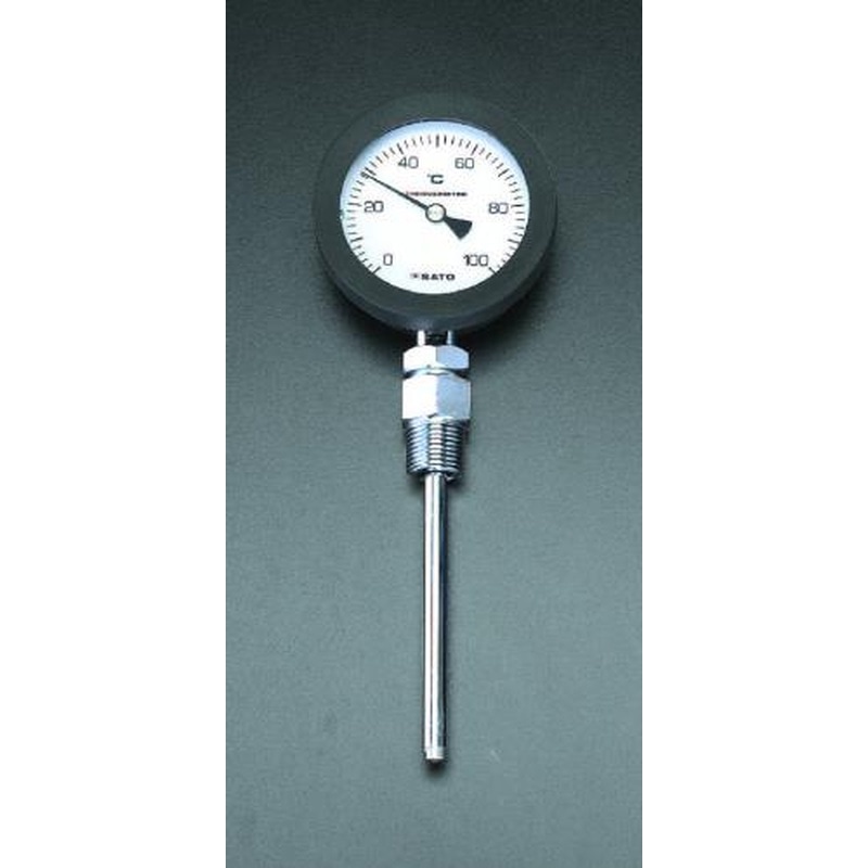 エスコ EA727AA-2 0-50℃/100mmバイメタル式温度計 1個（ご注文単位1個）【直送品】
