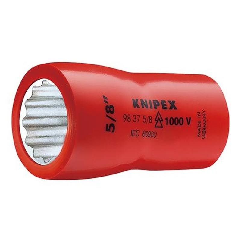 エスコ EA640LJ-108 3/8”DRx5/8”絶縁ソケット(十二角) 1個(ご注文単位1個)【直送品】