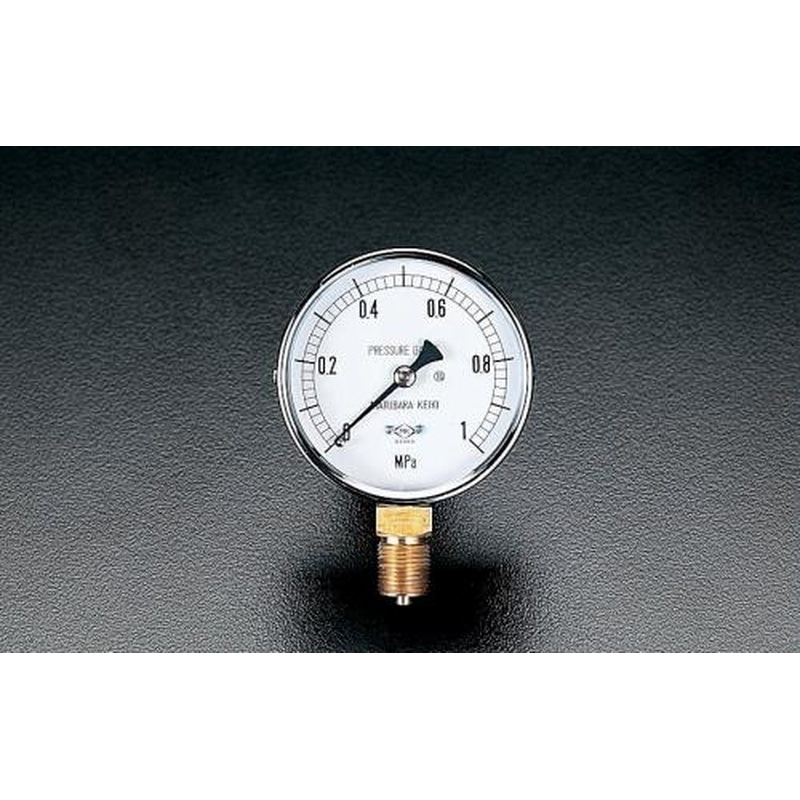 エスコ EA729BC-10 G3/8”/75mm/0-1.0MPa圧力計 1個（ご注文単位1個）【直送品】