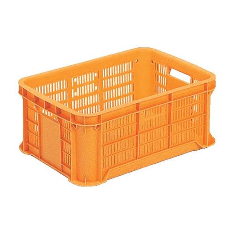 エスコ EA506AB-237 530x363x208mm/31.3Lコンテナ(オレンジ) 1個(ご注文単位1個)【直送品】