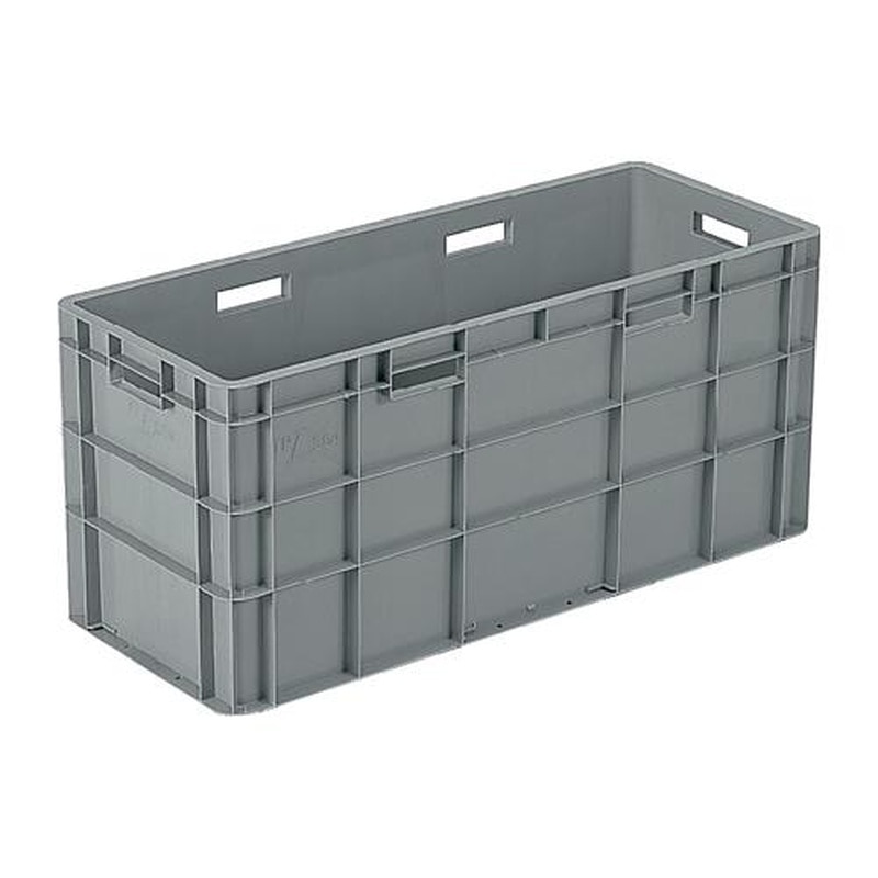 エスコ EA506AF-312 838x335x380mm/87.0L軽量コンテナ(ライトグレー) 1個(ご注文単位1個)【直送品】