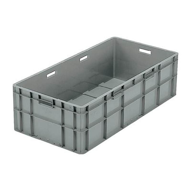 エスコ EA506AF-317 1005x503x288mm/123L軽量コンテナ(ライトグレー) 1個(ご注文単位1個)【直送品】