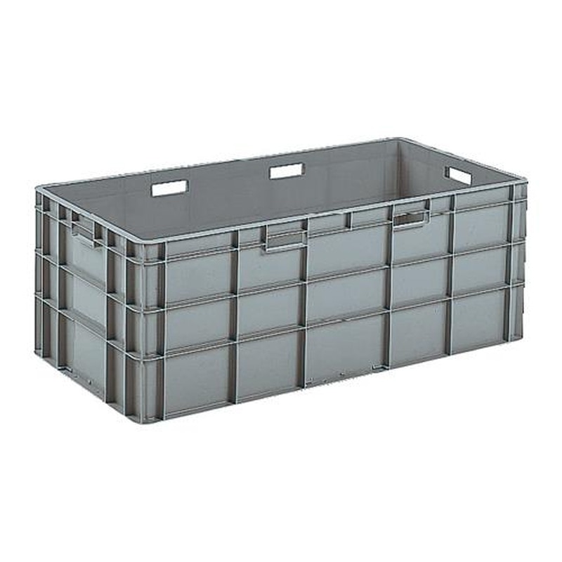 エスコ EA506AF-319 1005x503x380mm/165L軽量コンテナ(ライトグレー) 1個(ご注文単位1個)【直送品】