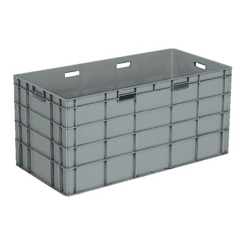 エスコ EA506AF-321 1005x503x473mm/206L軽量コンテナ(ライトグレー) 1個(ご注文単位1個)【直送品】