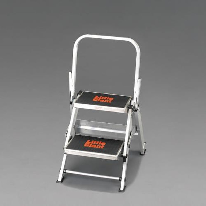 エスコ EA905EB-45 0.46m/2段セーフティーステップ 1個(ご注文単位1個)【直送品】