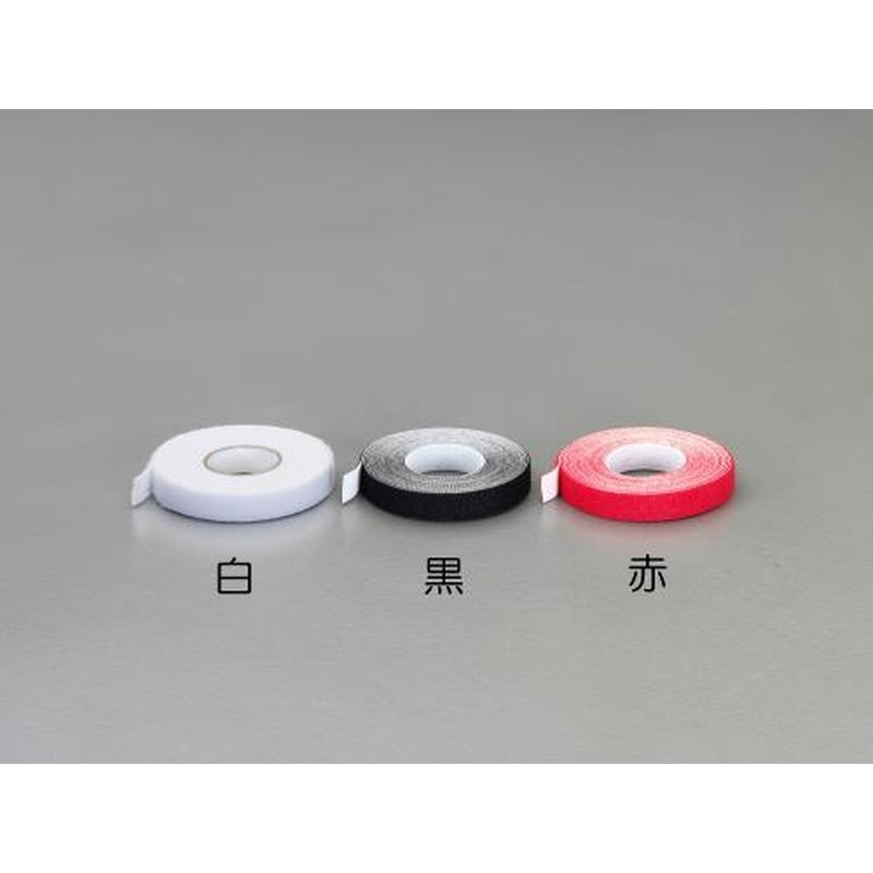 エスコ EA944MA-21 10mmx3.0m両面マジック結束バンド(超薄型/白) 1個（ご注文単位1個）【直送品】