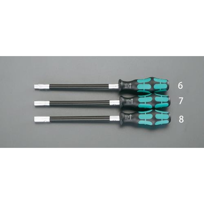 エスコ EA565BD-8 8.0x160mm［Nut]ドライバー(フレキシブル) 1個（ご注文単位1個）【直送品】