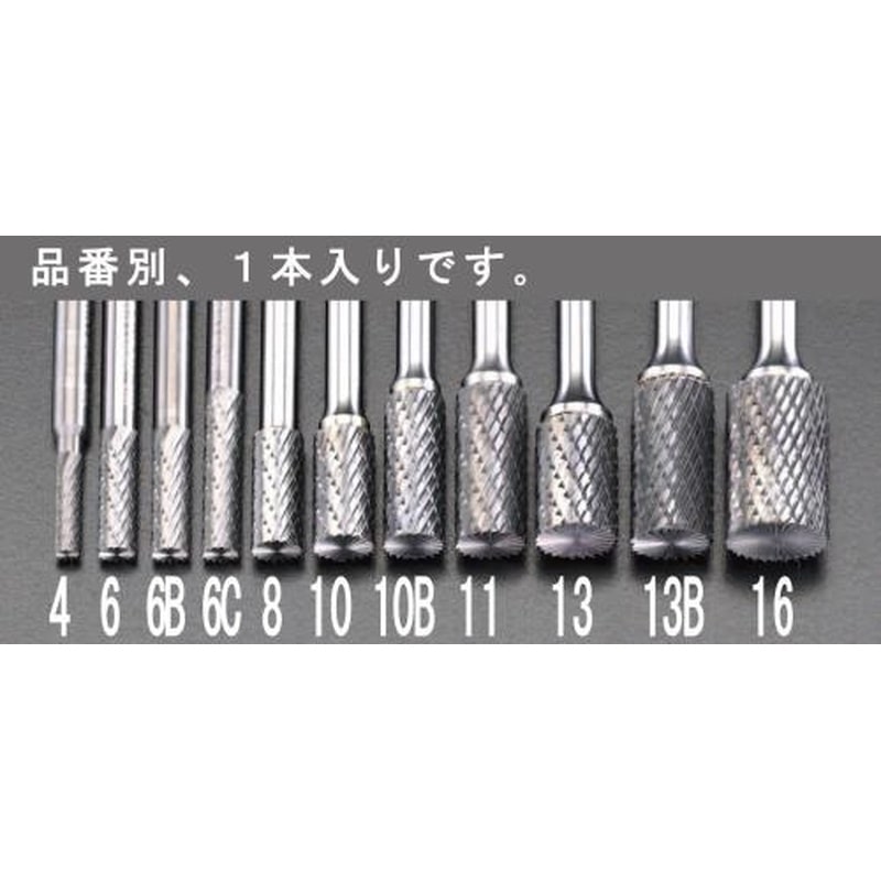 エスコ EA819JJ-10 10x19mm/6mm軸超硬カッター(EndCut) 1個(ご注文単位1個)【直送品】