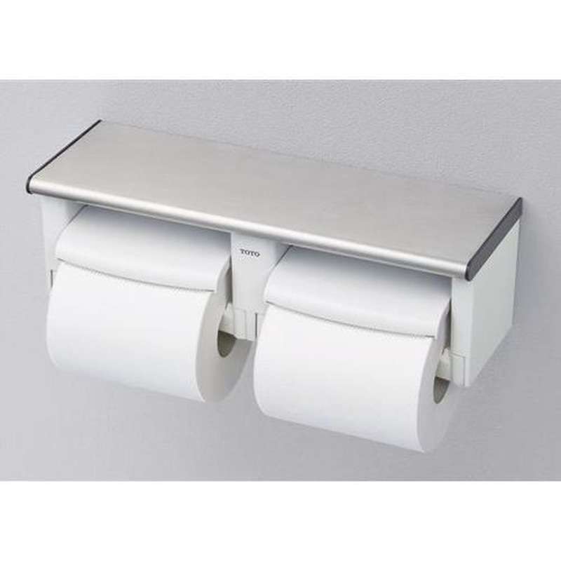エスコ EA638LD-54 320x110x101mmトイレットペーパーホルダー(2連) 1個(ご注文単位1個)【直送品】