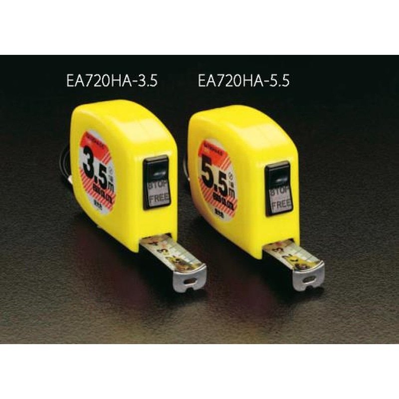 エスコ EA720HA-5.5 19mmx5.5mメジャー(蛍光色) 1個(ご注文単位1個)【直送品】