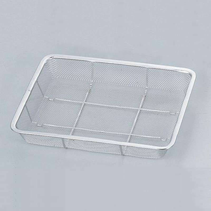エスコ EA992C-184 325x260x43mm浅型角ざる(ステンレス製) 1個(ご注文単位1個)【直送品】