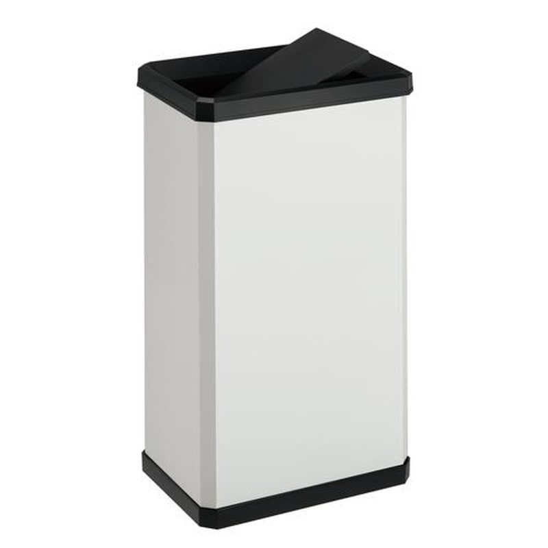 エスコ EA995A-502 23.0Lダストボックス(スイング蓋付/オフホワイト) 1個(ご注文単位1個)【直送品】