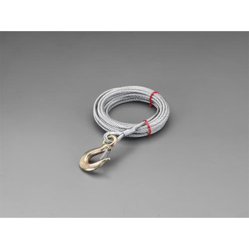 エスコ EA840DB-15 6.35mmx15mワイヤー(フック付) 1個（ご注文単位1個）【直送品】