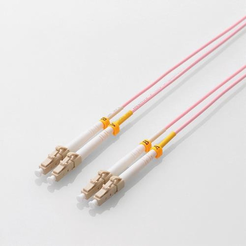 エスコ EA764CG-22 2m光ファイバーケーブル(LCLC/マルチモード/ギガ対応) 1個(ご注文単位1個)【直送品】