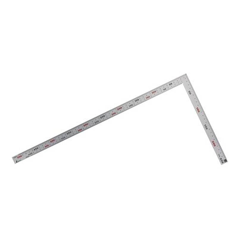 エスコ EA720WA-50S 250x500mm幅広シルバー曲尺(併用目盛) 1個(ご注文単位1個)【直送品】