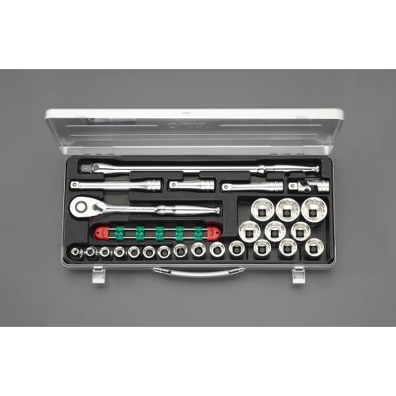 エスコ EA617BJ-100 1/2”DRソケットレンチセット 1個（ご注文単位1個）【直送品】