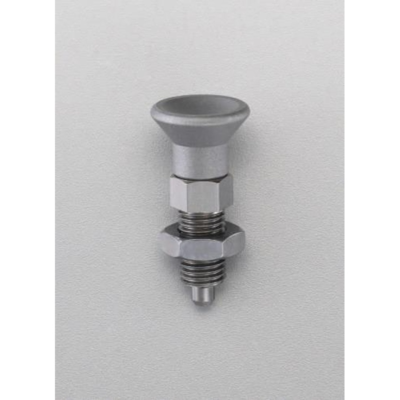 エスコ EA948DD-81 M8x4mm［ダブルナット]インデックスプランジャー 1個（ご注文単位1個）【直送品】