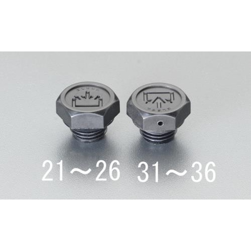 エスコ EA949CX-21 G1/8”オイルプラグ(通気穴なし) 1個（ご注文単位1個）【直送品】