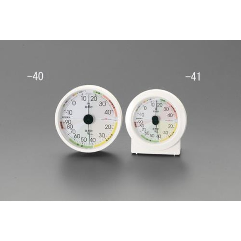 エスコ EA728EB-41 120mm温度・湿度計 1個(ご注文単位1個)【直送品】