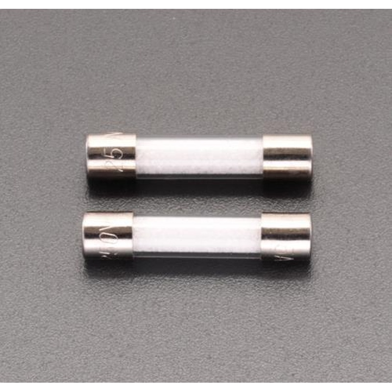 エスコ EA758ZX-26 250Vx10A/φ5.2mm管ヒューズ(消弧剤入/2本) 1個（ご注文単位1個）【直送品】
