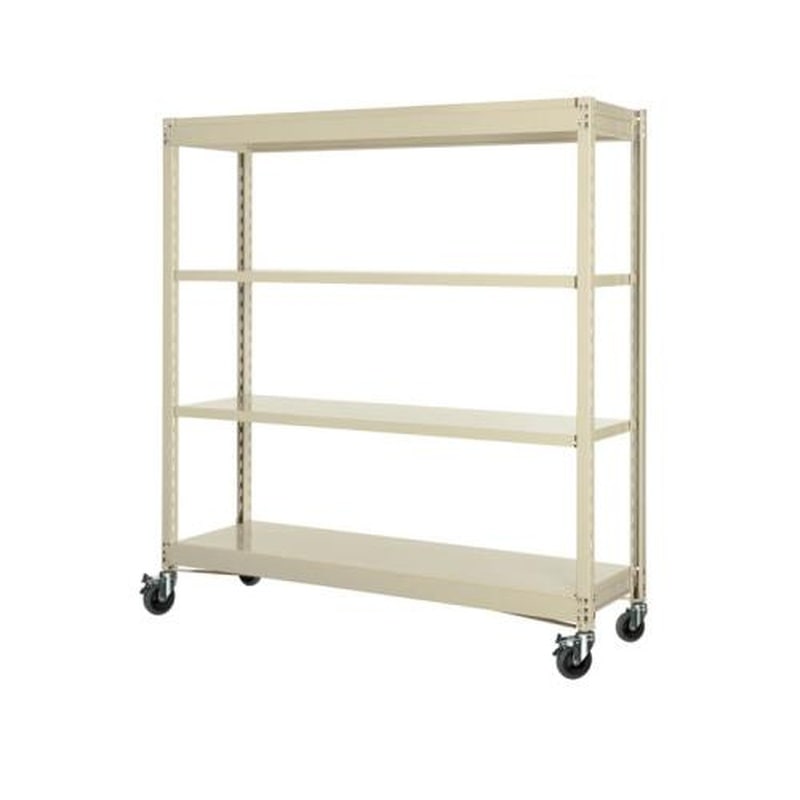 エスコ EA976DS-150B 1500x450x1200mm/150kg/4段スチール棚/キャスター付 1個（ご注文単位1個）【直送品】