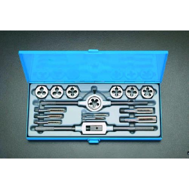 エスコ EA829M-11 1/4-3/4”タップダイスセット(BSW) 1個(ご注文単位1個)【直送品】
