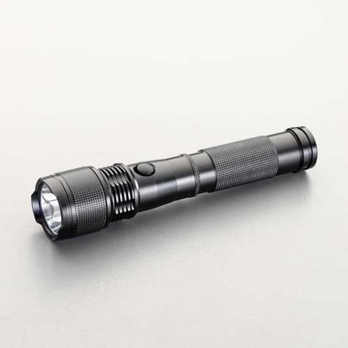エスコ EA758RJ-1A [単2x2本] フラッシュライト/LED(黒) 1個 （ご注文単位1個）【直送品】