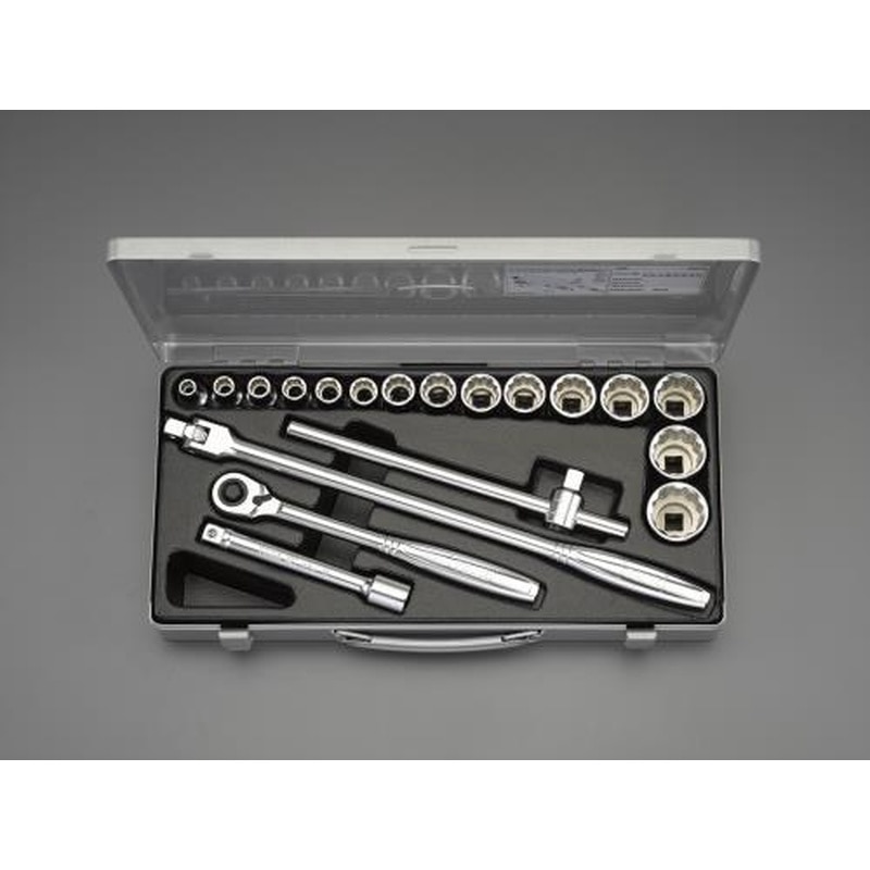 エスコ EA617BR-2 1/2”DRソケットレンチセット 1個(ご注文単位1個)【直送品】