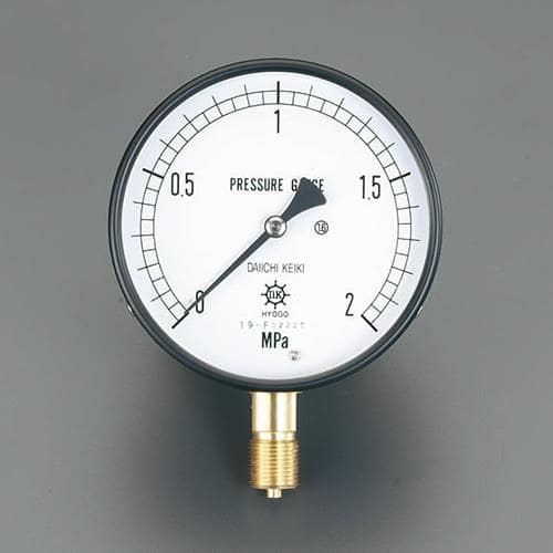 エスコ EA729DF-40 G 3/8/100mm/0-4.0MPa 圧力計 1個 （ご注文単位1個）【直送品】