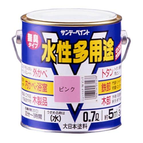 エスコ EA942EB-6B 0.7L [水性]多用途塗料(鉄・木部用/赤) 1本 （ご注文単位1本）【直送品】