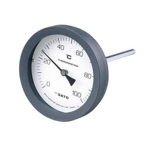エスコ EA727A-52A 0- 50℃/100mm バイメタル式温度計 1個 (ご注文単位1個)【直送品】